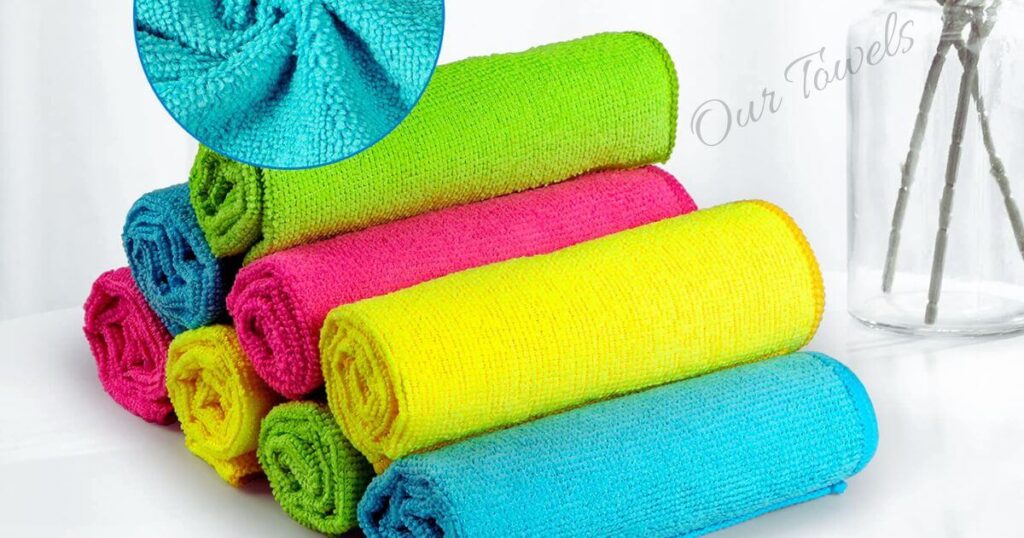 HOMEXCEL Microfiber Scratch-Free Absorbent Household Towels