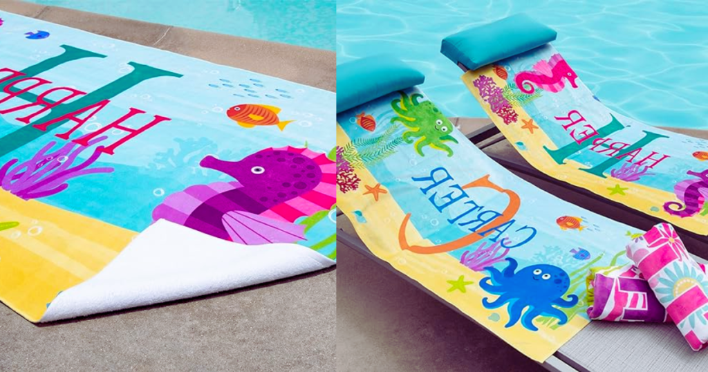 Let's Make Memories Personalized Beach Towels